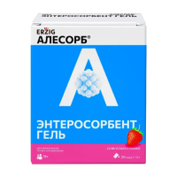 Алесорб Энтеросорбент Эрциг гель д/пр.внутрь с клубн. вкусом 10г №20 стик